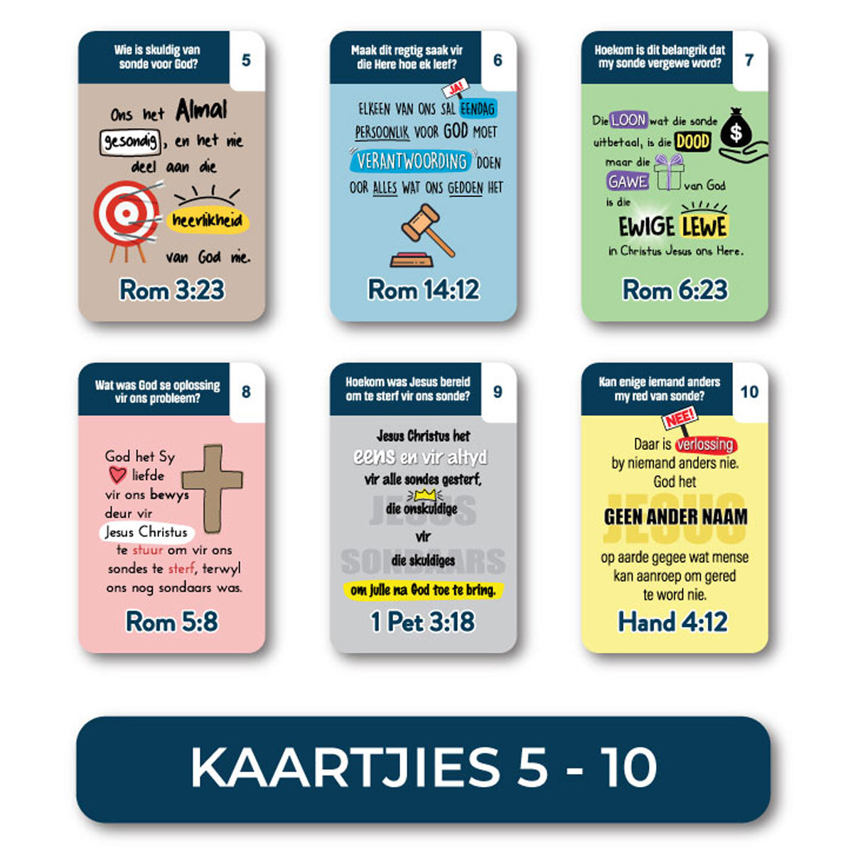 Die Evangelie In 33 Bybel Verse Kaartjies (Boksstel)
