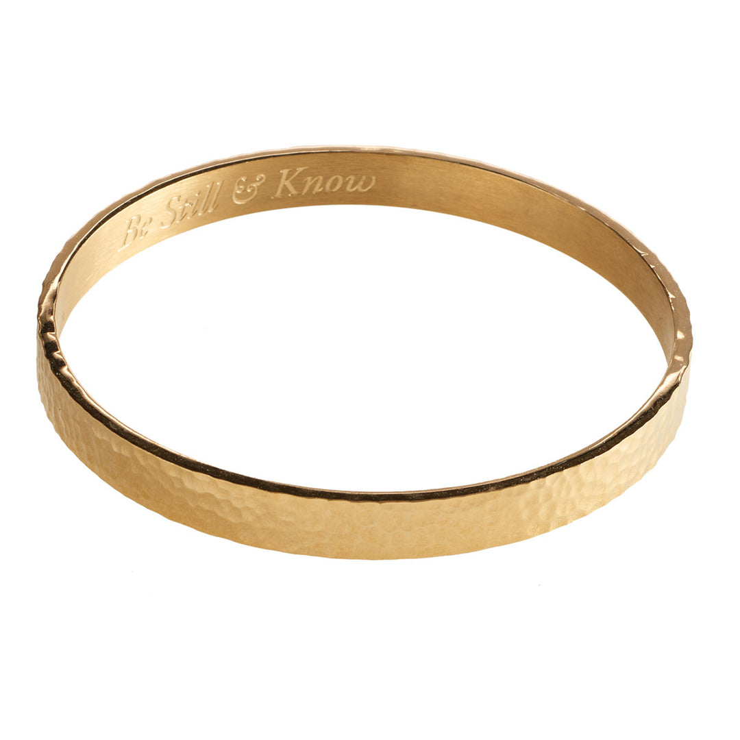 Be Still And Know (Stainless Steel/Gold Plating Bracelet)