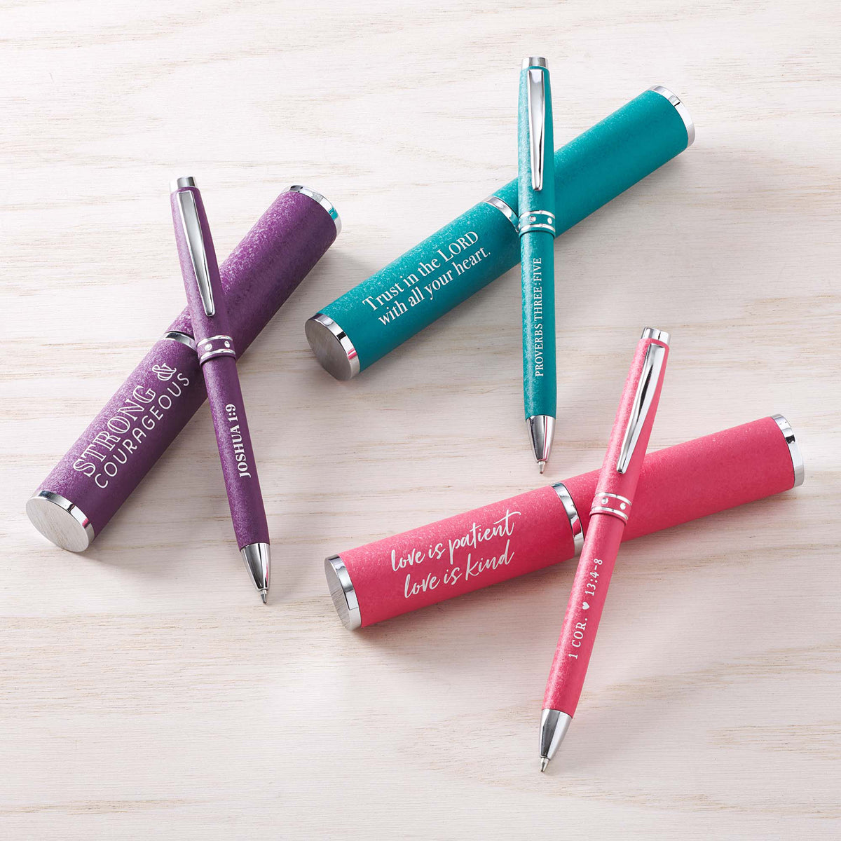Proverbs 3:5 Trust In The Lord With All Your Heart Turquoise (Metal Pen In Tube)