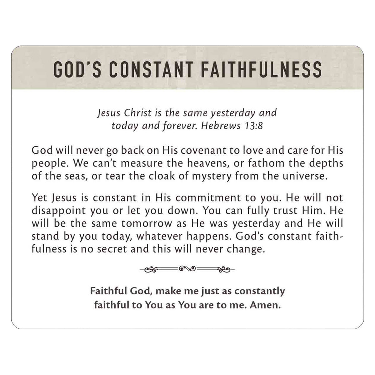 Stand Firm Cards In Tin