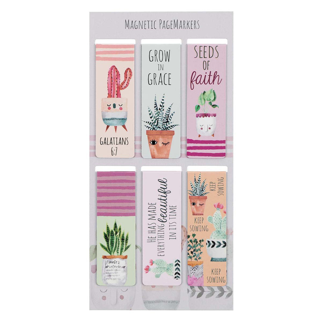 Grow In Grace Magnetic Bookmarks Set Of 6