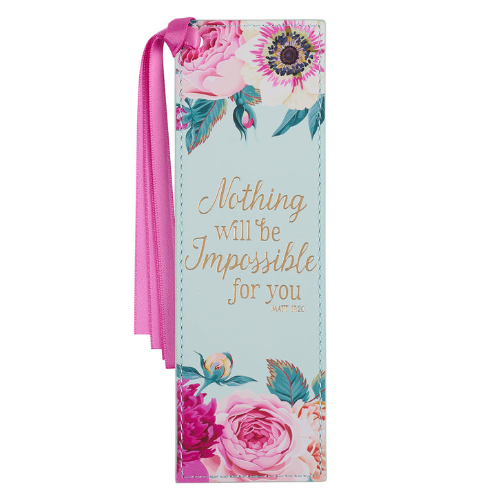 Nothing Will Be Impossible For You (Faux Leather Pagemarker)
