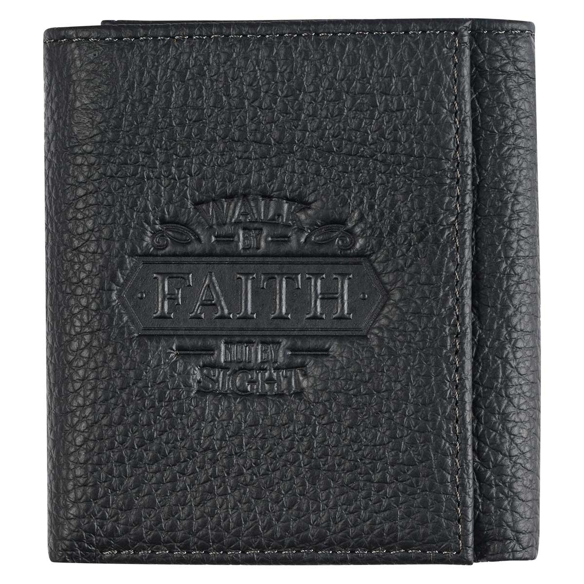 Walk By Faith 2 Corinthians 5:7 (Genuine Leather Wallet)