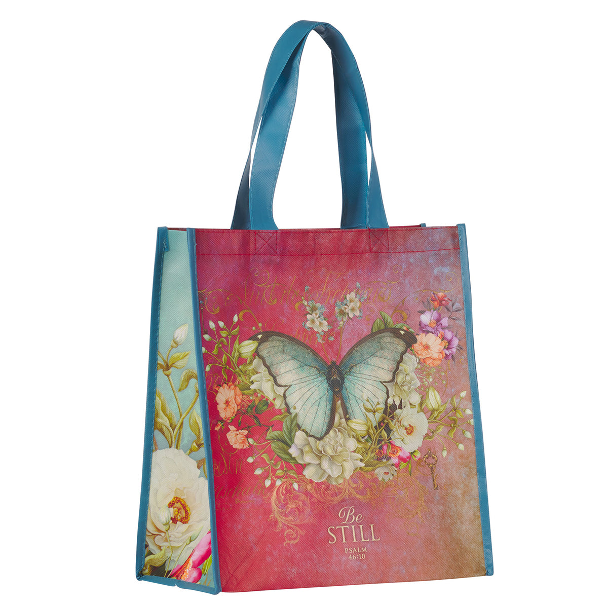 Be Still Non-Woven Tote Bag - Psalms 46:10
