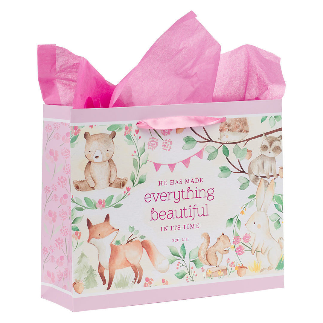 He Has Made Everything Beautiful Large Landscape Gift Bag With Card - Eccl 3:11