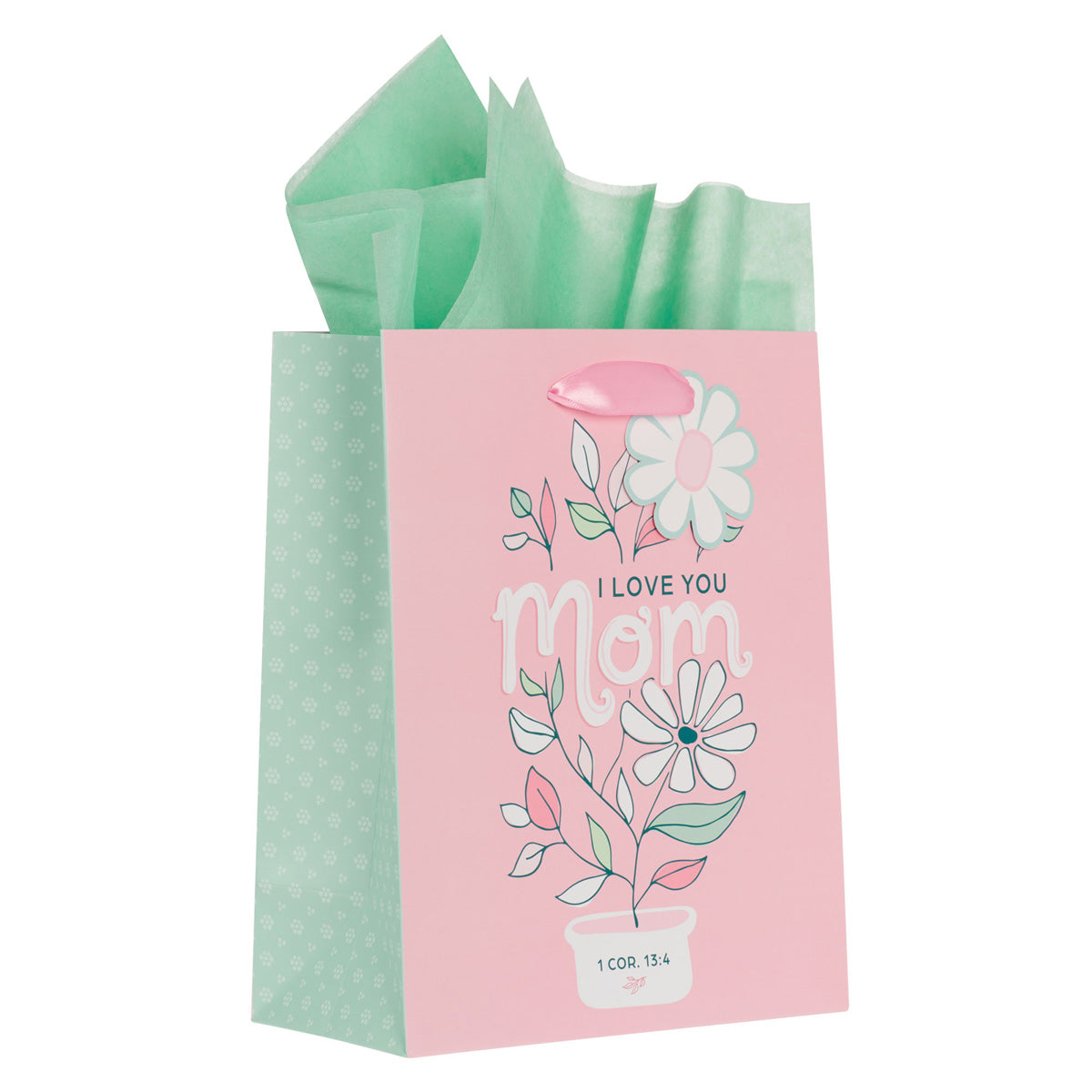 I Love You Mom Medium Gift Bag with Gift Tag