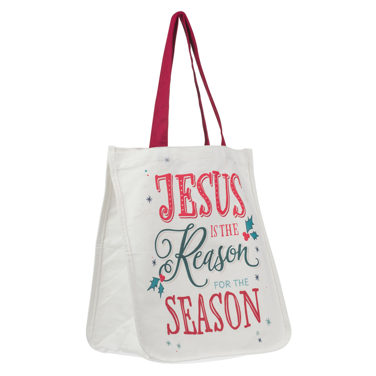 Jesus Is the Reason for the Season Canvas Tote Bag