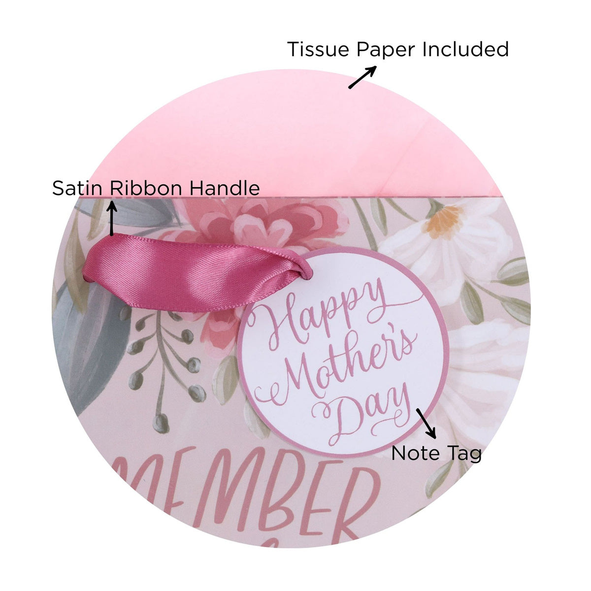 Remember the Wonderous Works He Has Done Medium Gift Bag with Gift Tag