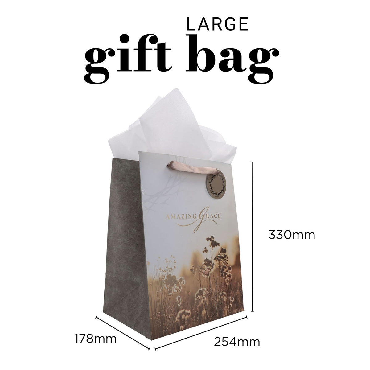 Amazing Grace Portrait Gift Bag with Gift Tag