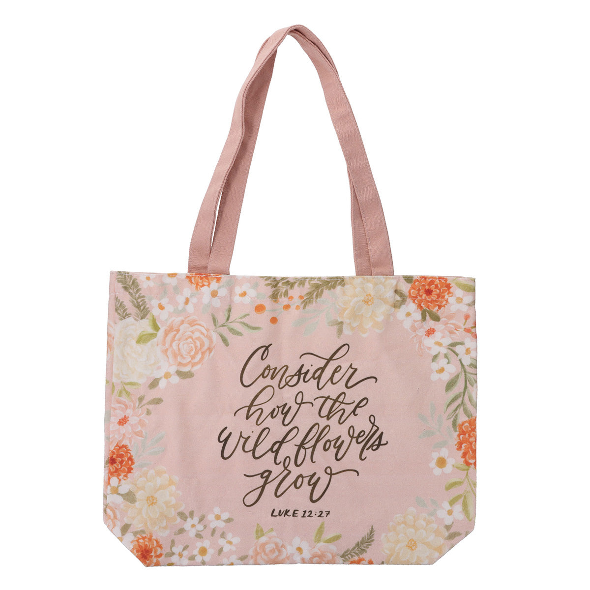 Consider How the Wildflowers Grow Canvas Tote Bag