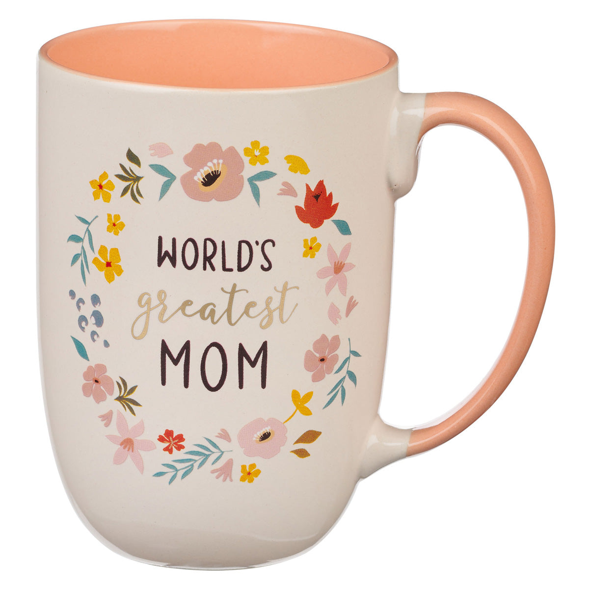 World's Greatest Mom Floral Ceramic Mug