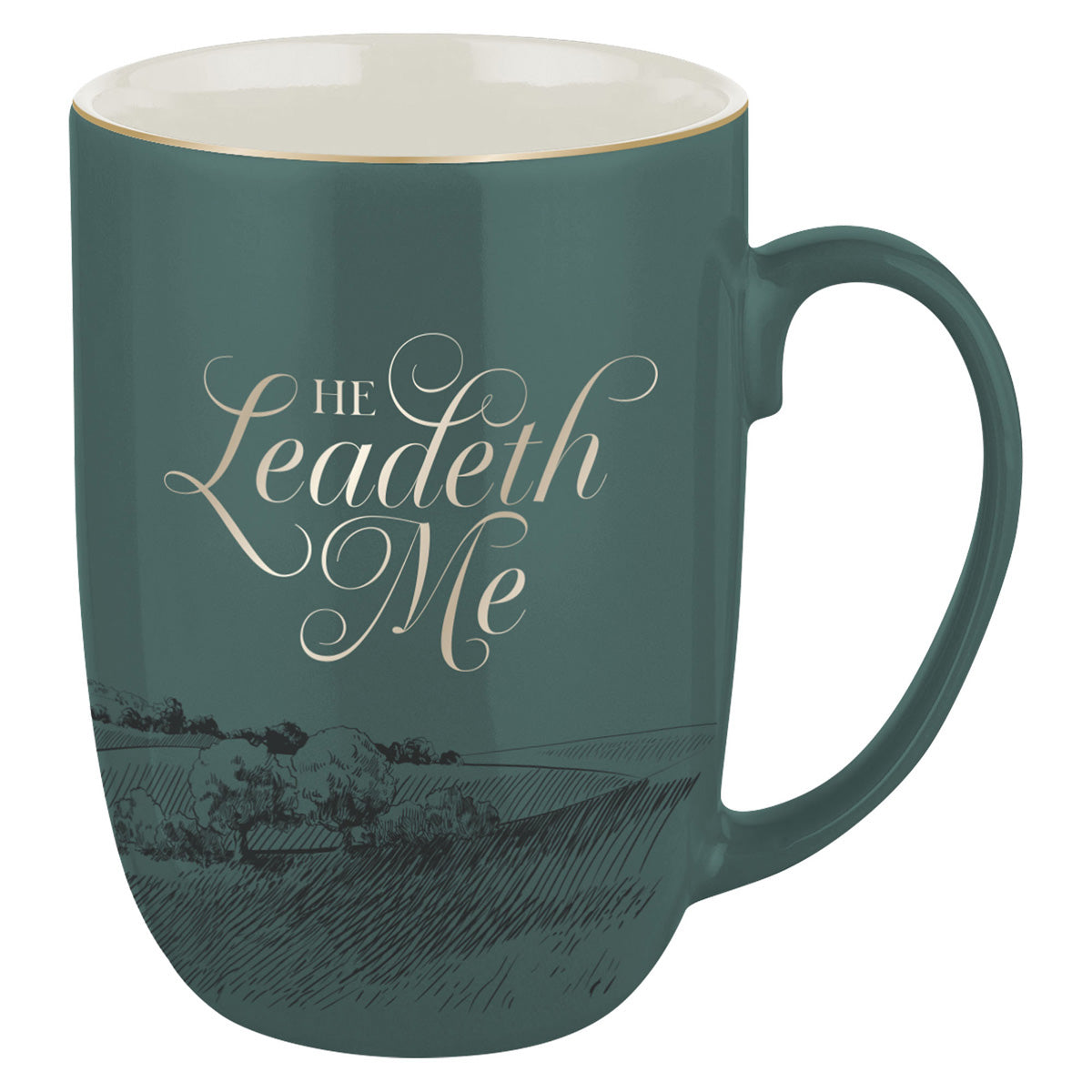 He Leadeth Me Ceramic Mug