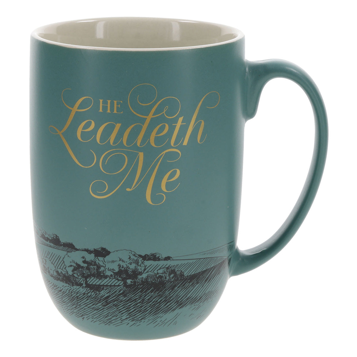He Leadeth Me Ceramic Mug