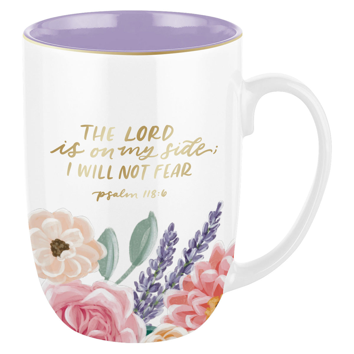 The Lord Is on My Side I Will Not Fear Ceramic Mug