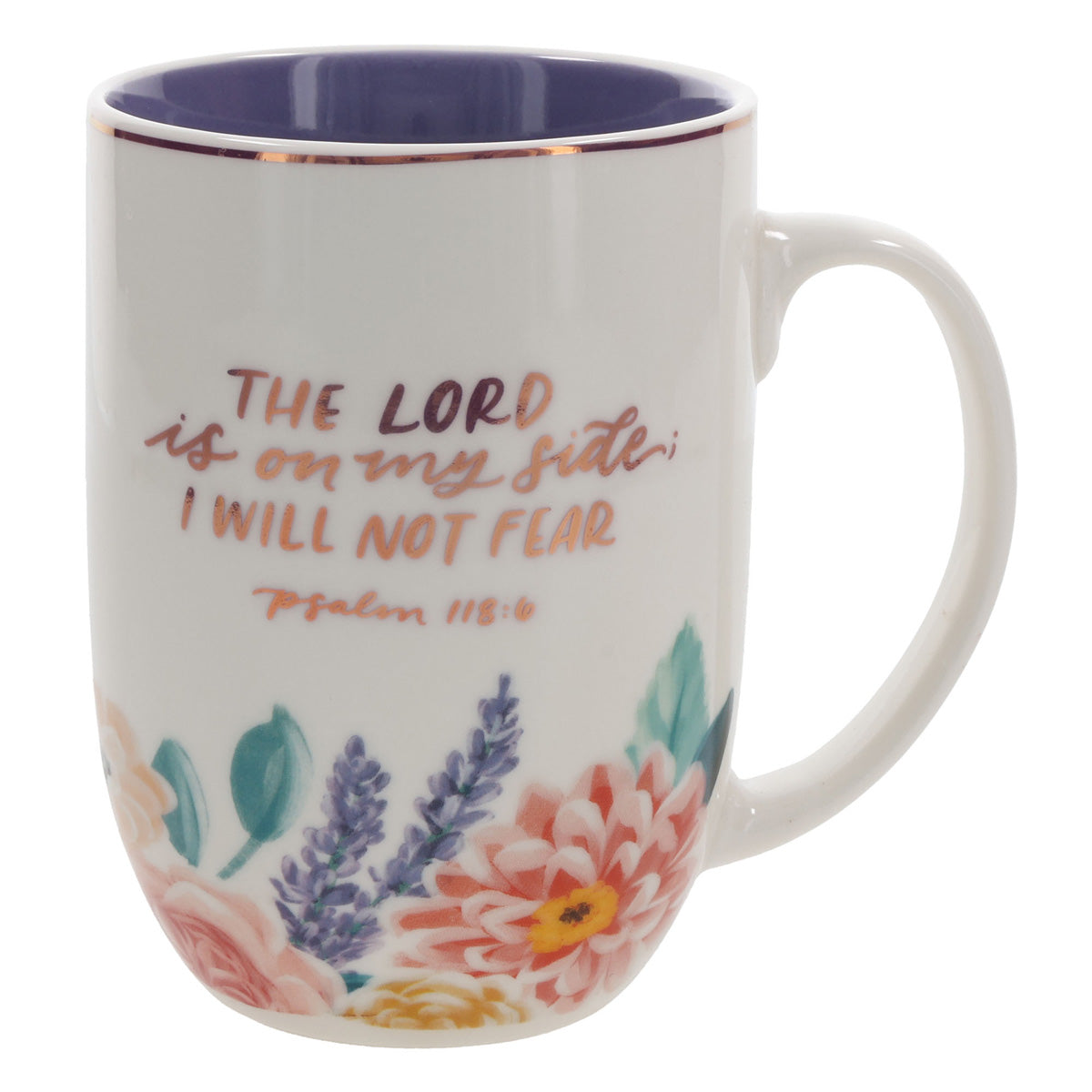 The Lord Is on My Side I Will Not Fear Ceramic Mug