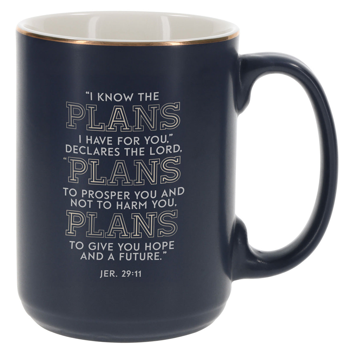 I Know the Plans I Have for You Blue Ceramic Mug