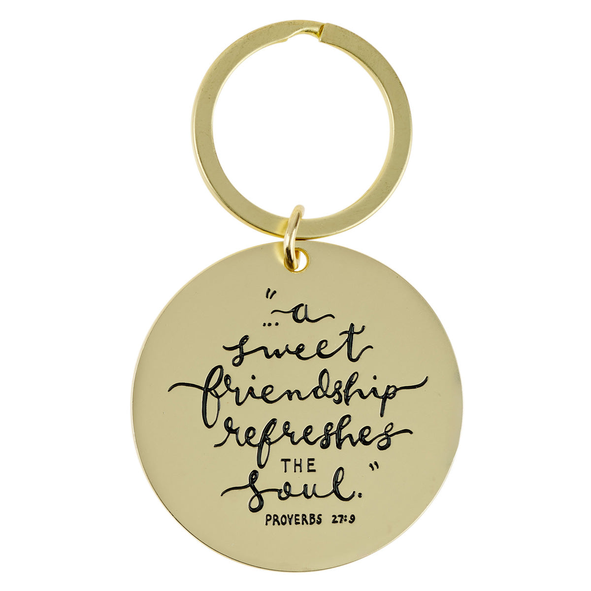 A Sweet Friendship Refreshes the Soul Metal Key Ring