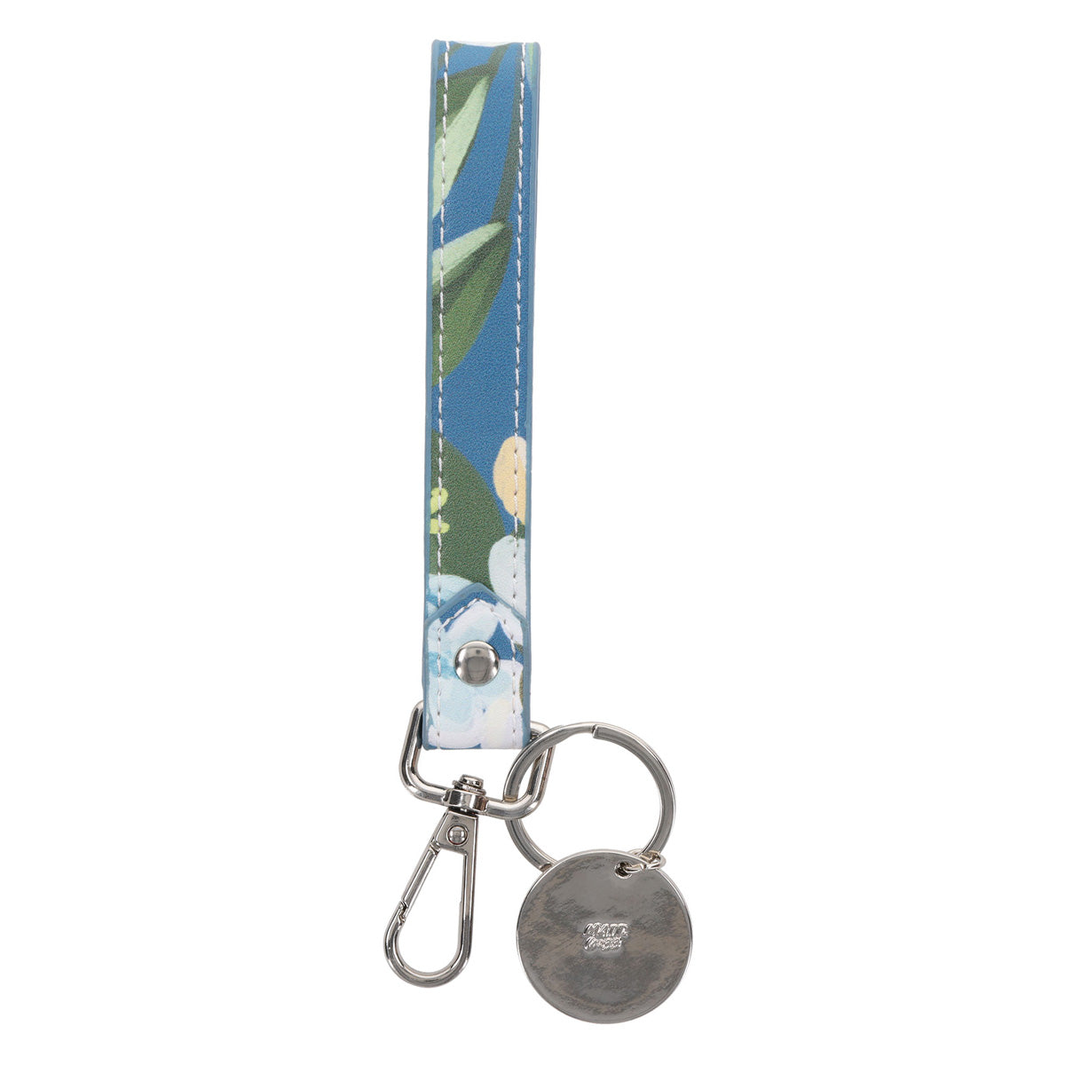 But Seek First the Kingdom of God Faux Leather Key Ring with Metal Charm