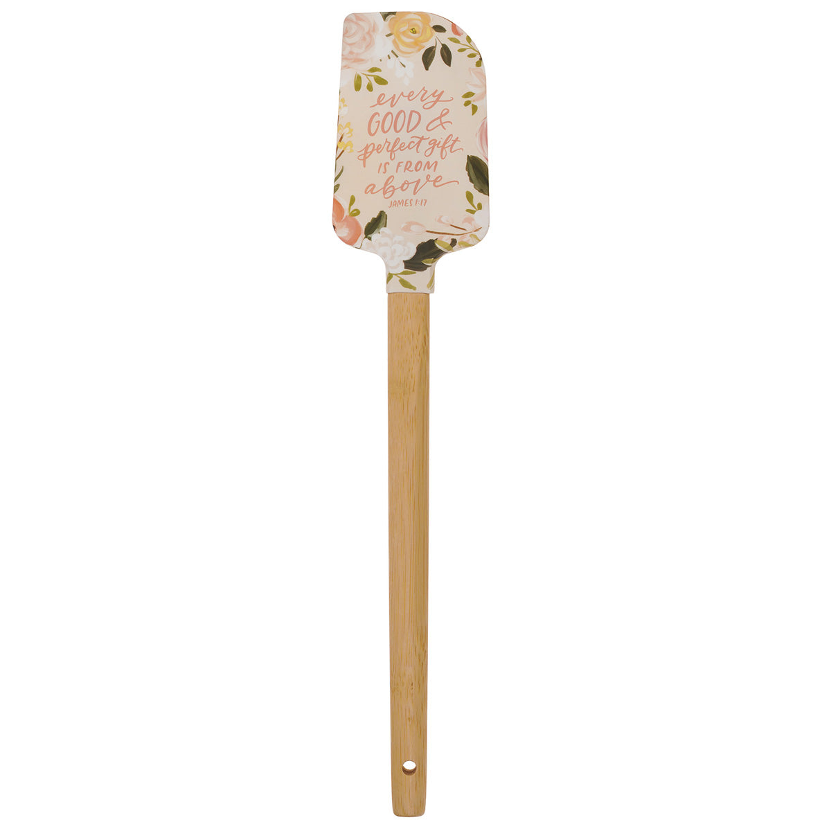 Every Good and Perfect Gift Is from Above Silicone Spatula with Bamboo Handle