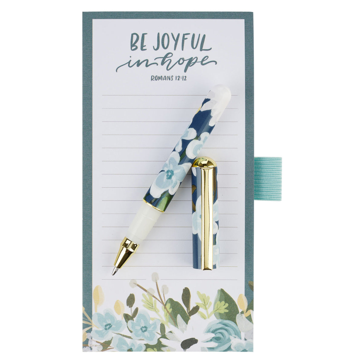 Be Joyful in Hope Magnetic Notepad with Pen