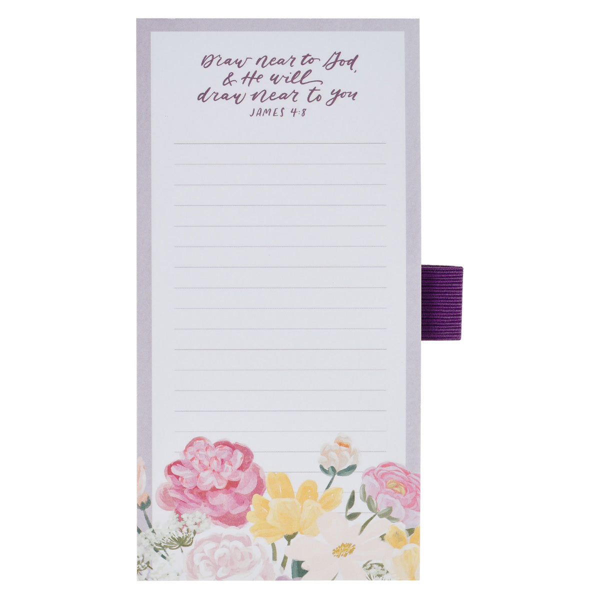 Draw Near to God and He Will Draw Near to You Magnetic Notepad with Pen