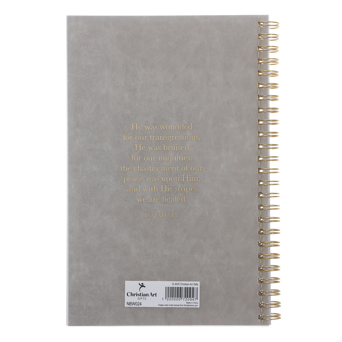 Amazing Grace Wirebound Notebook with PVC Cover