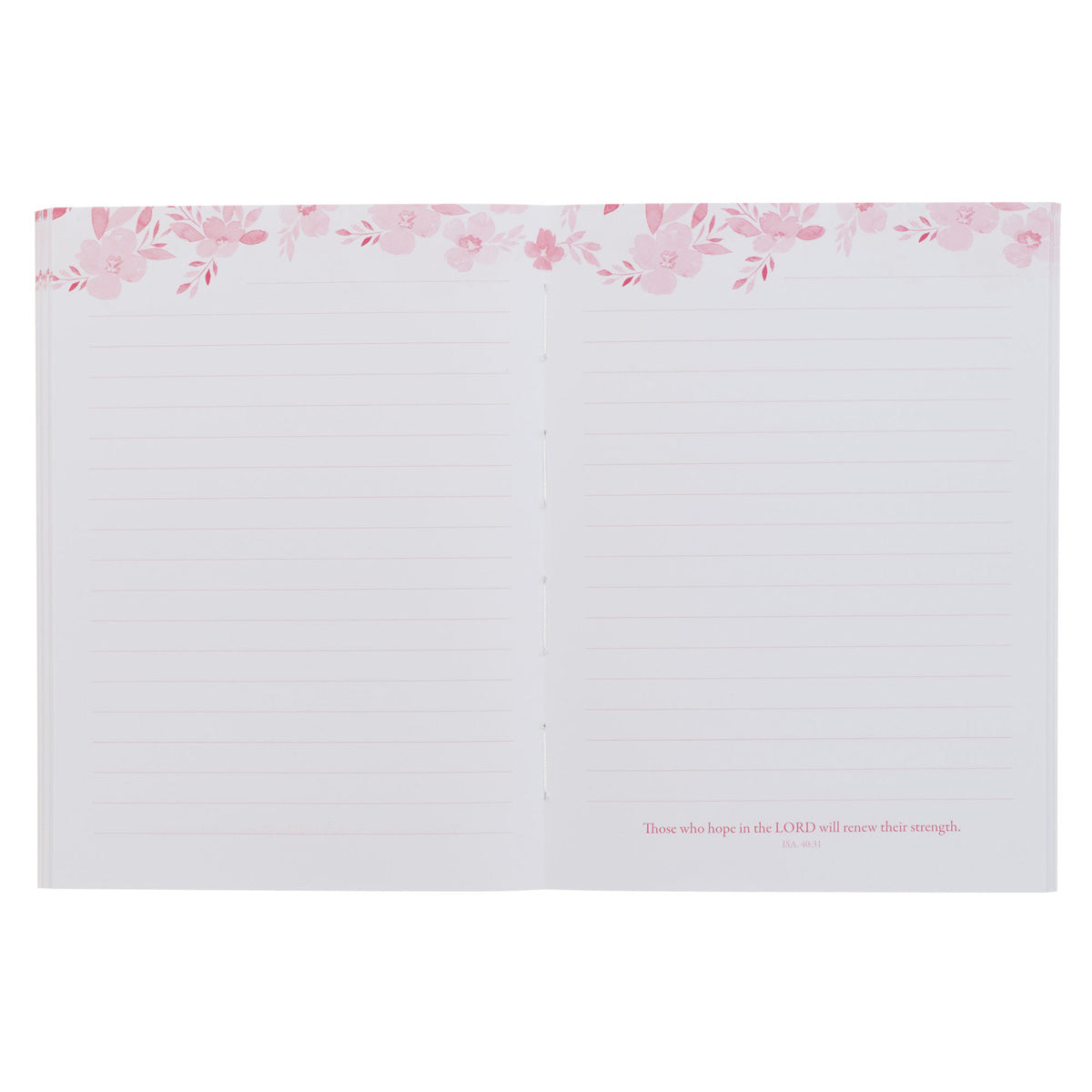 Those Who Hope In the Lord Will Renew Their Strength Floral Notebook