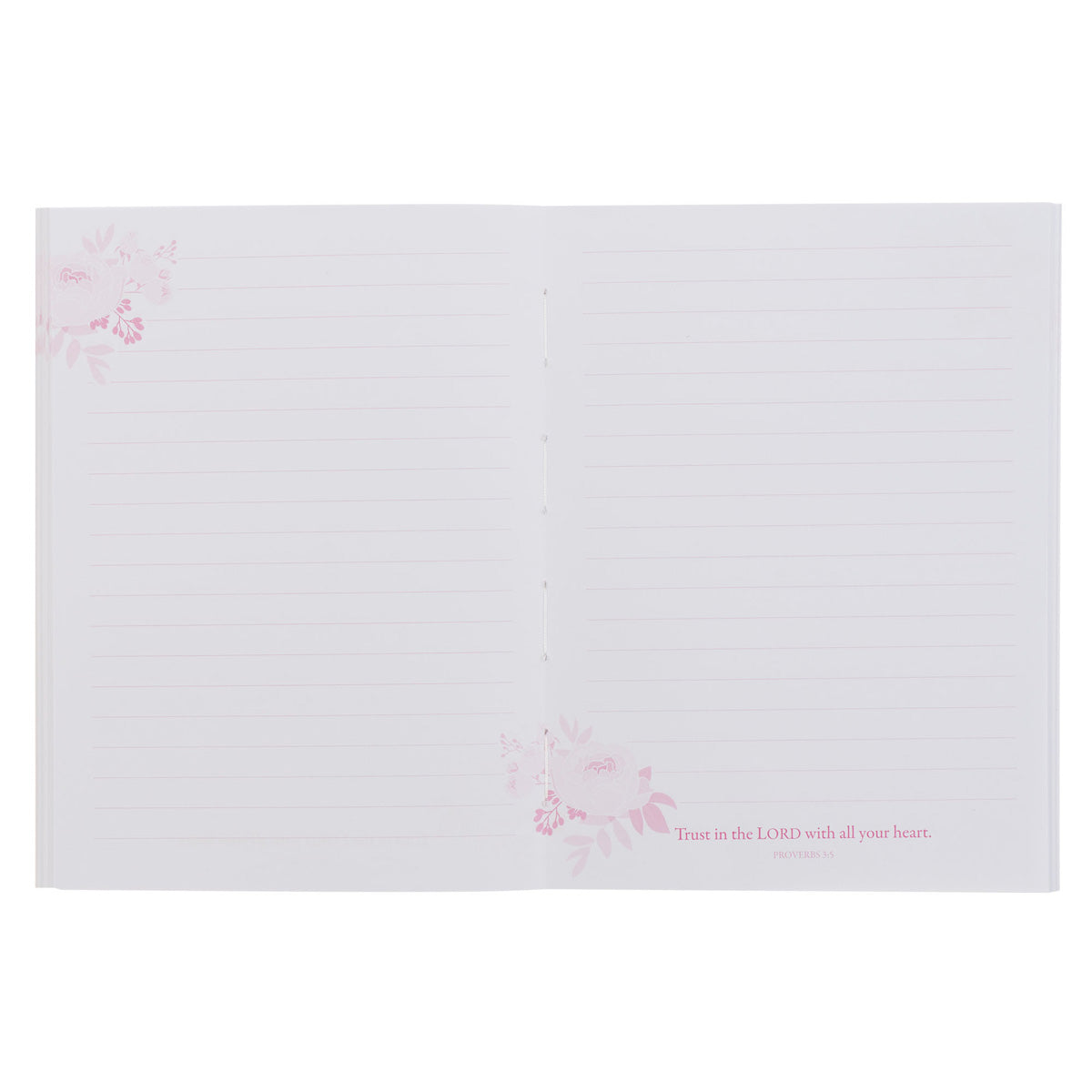 Trust in the Lord with All Your Heart Floral Notebook
