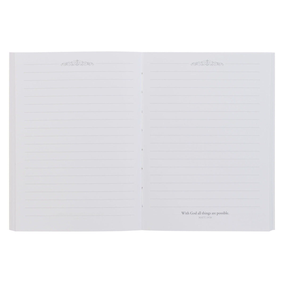 With God All Things Are Possible Notebook