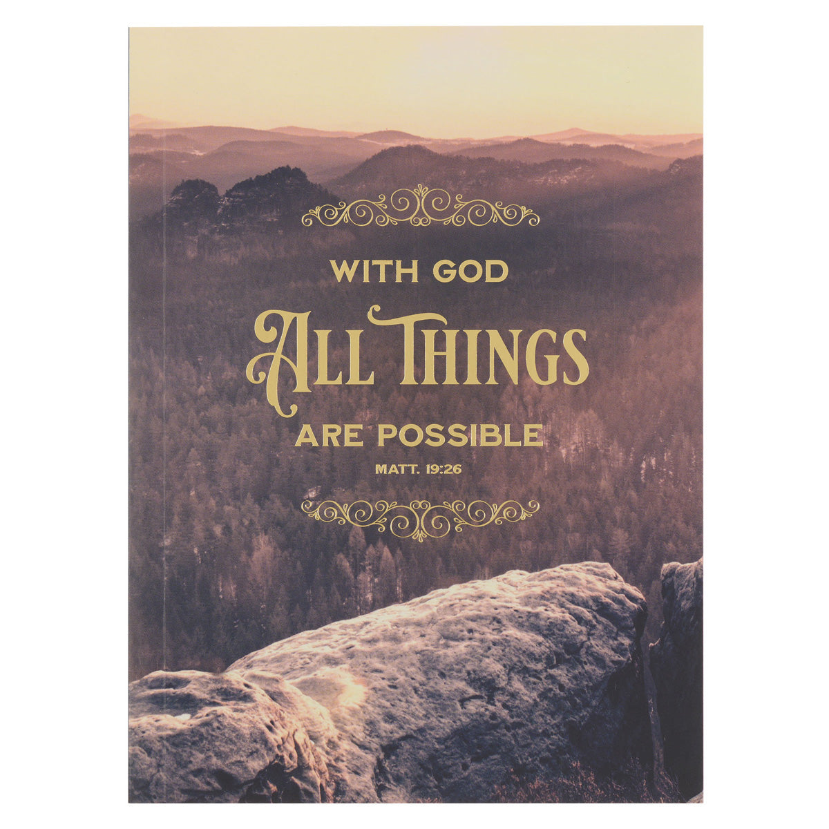 With God All Things Are Possible Notebook