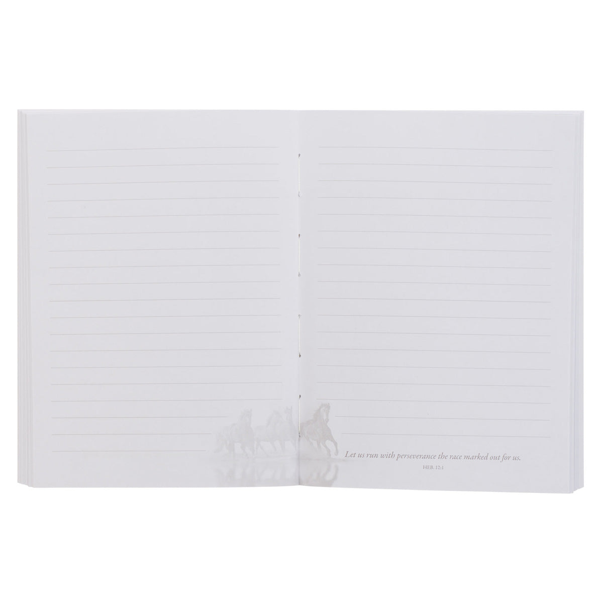 Let Us Run with Perseverance the Race Marked Out for Us Notebook