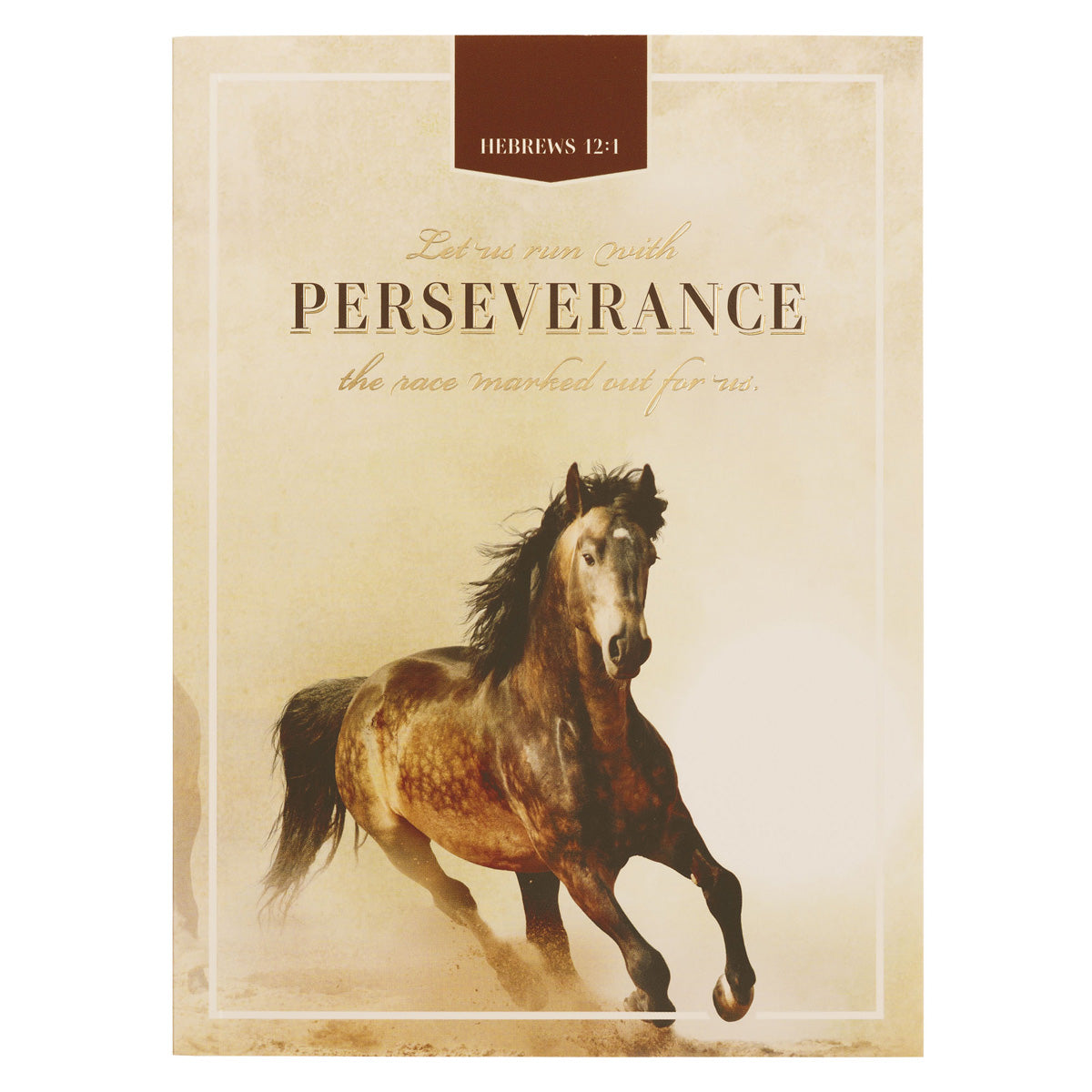 Let Us Run with Perseverance the Race Marked Out for Us Notebook