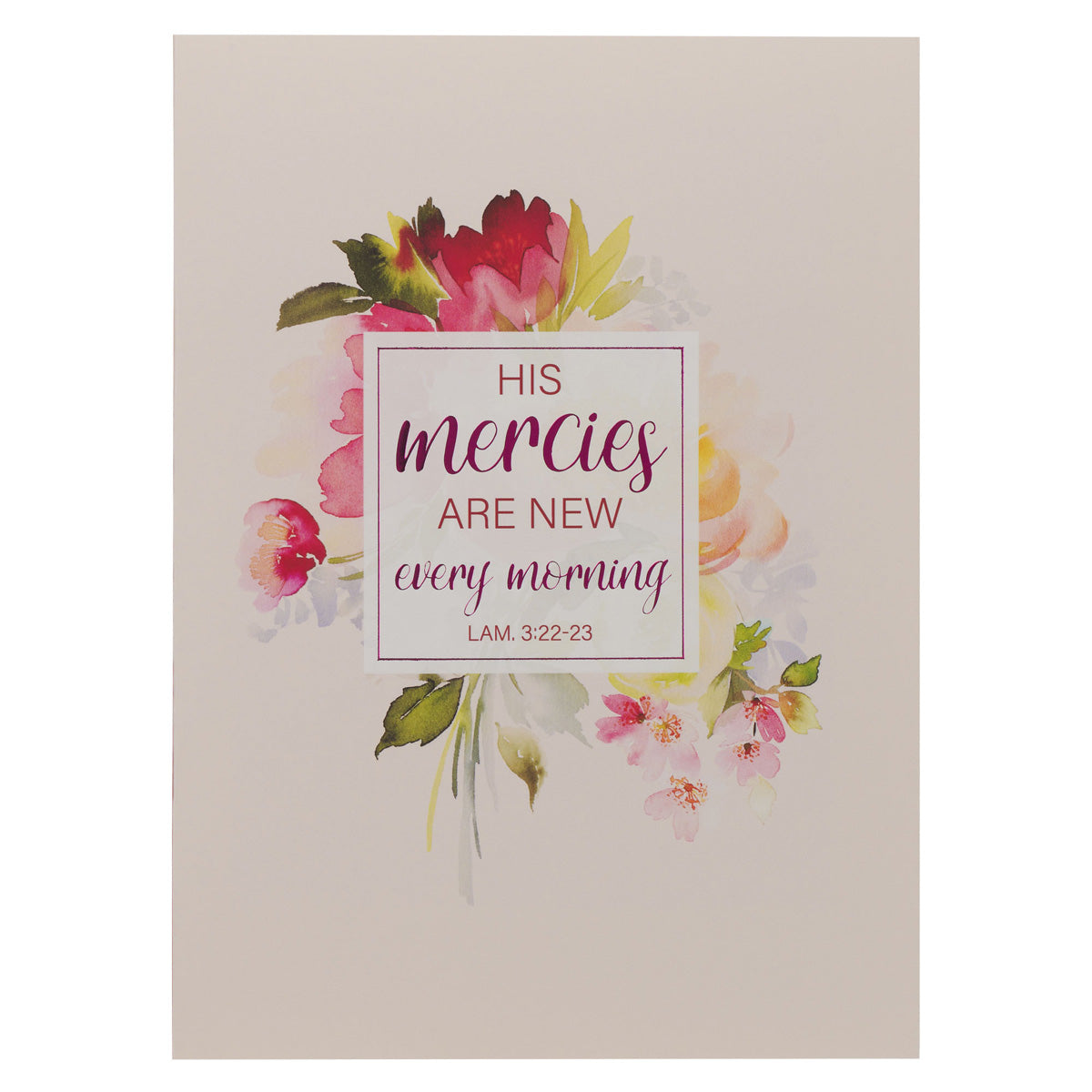 His Mercies Are New Every Morning Notebook