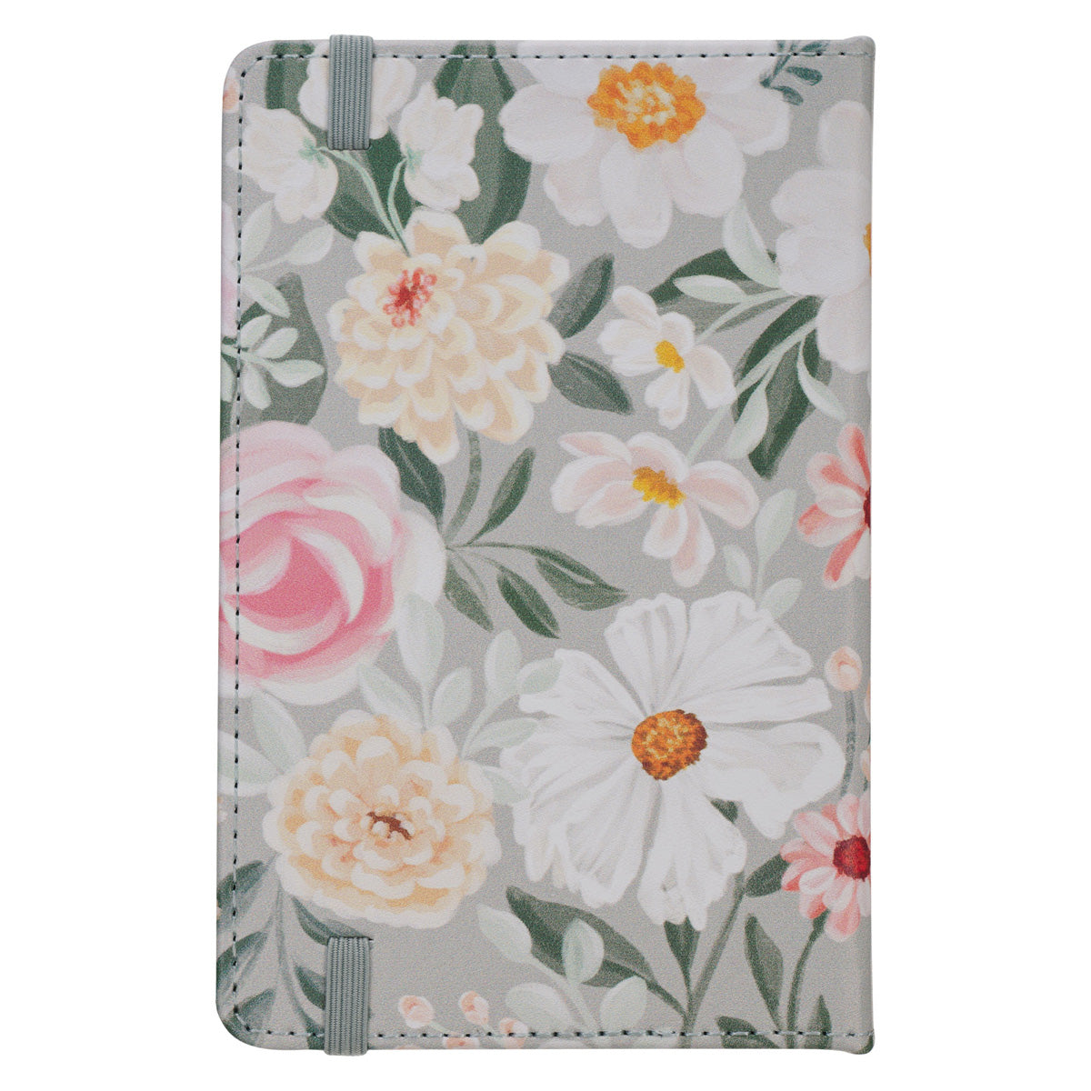 He Restores My Soul Floral Faux Leather Notebook with Elastic Closure