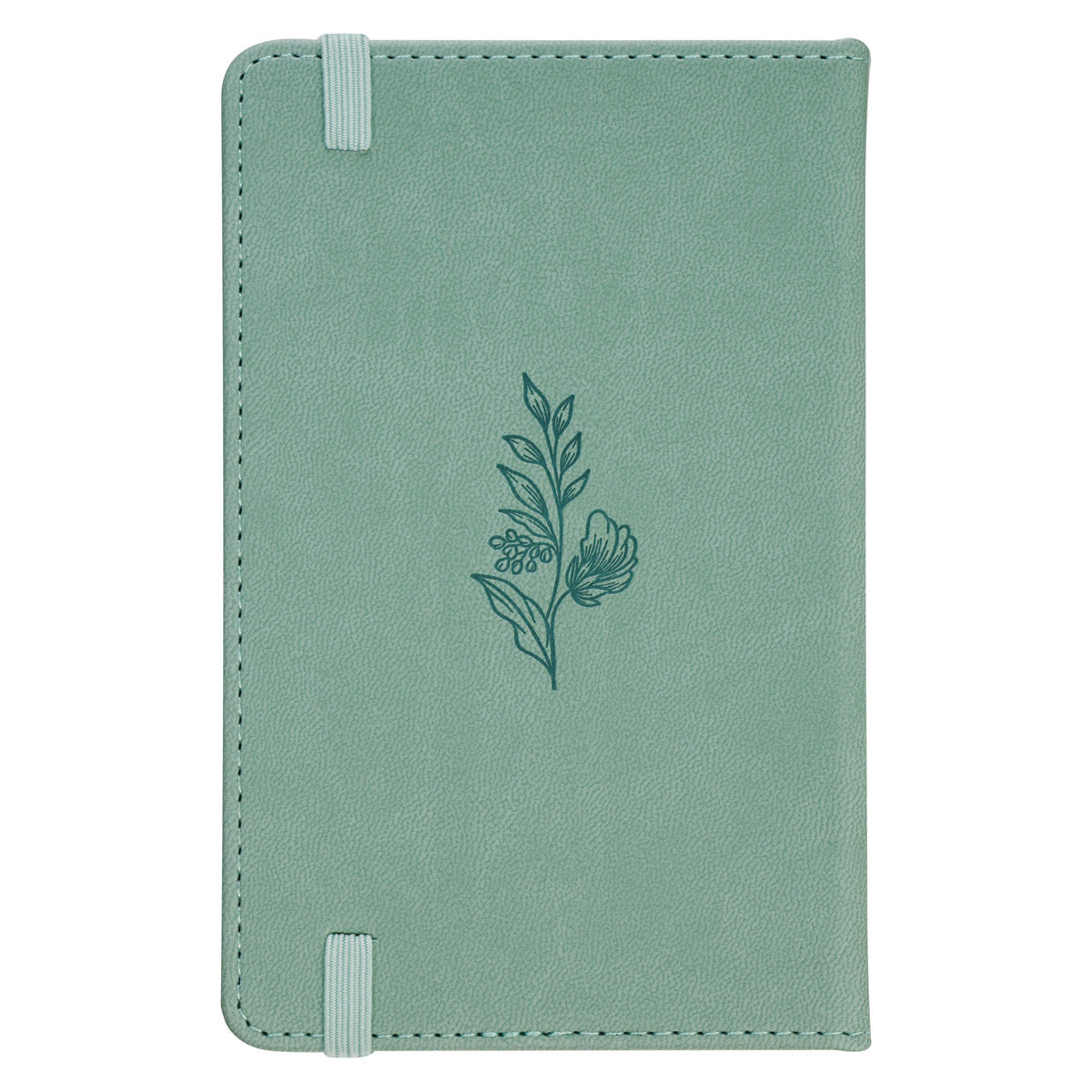 Faith Green Faux Leather Notebook with Elastic Closure