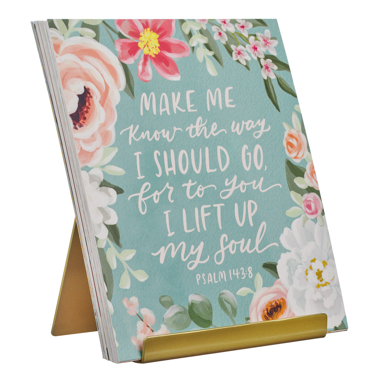 Floral Scripture Cards with Stand
