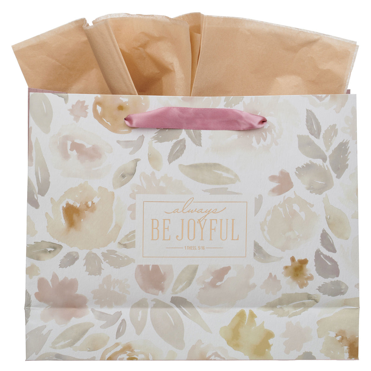 Always Be Joyful Landscape Gift Bag with Gift Tag