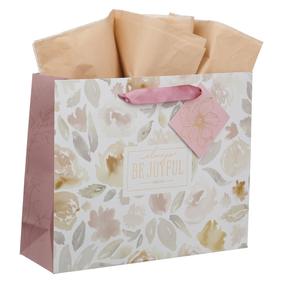 Always Be Joyful Landscape Gift Bag with Gift Tag