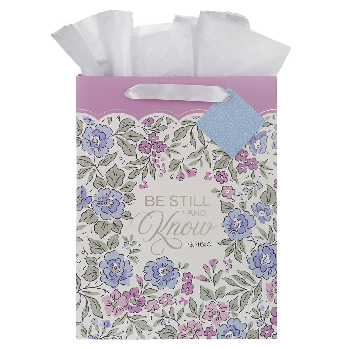 Be Still and Know Portrait Gift Bag with Gift Tag