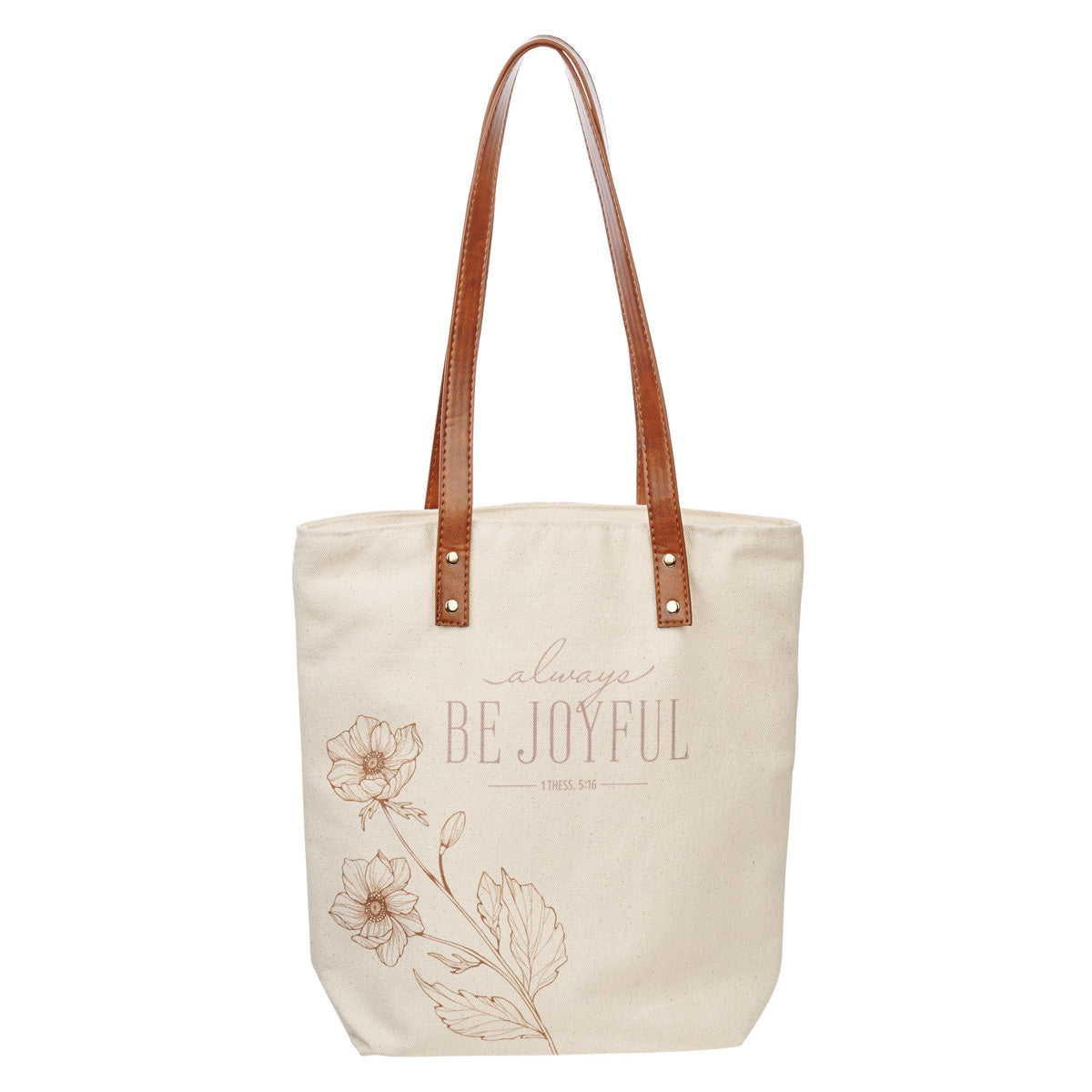Always Be Joyful Canvas Tote Bag