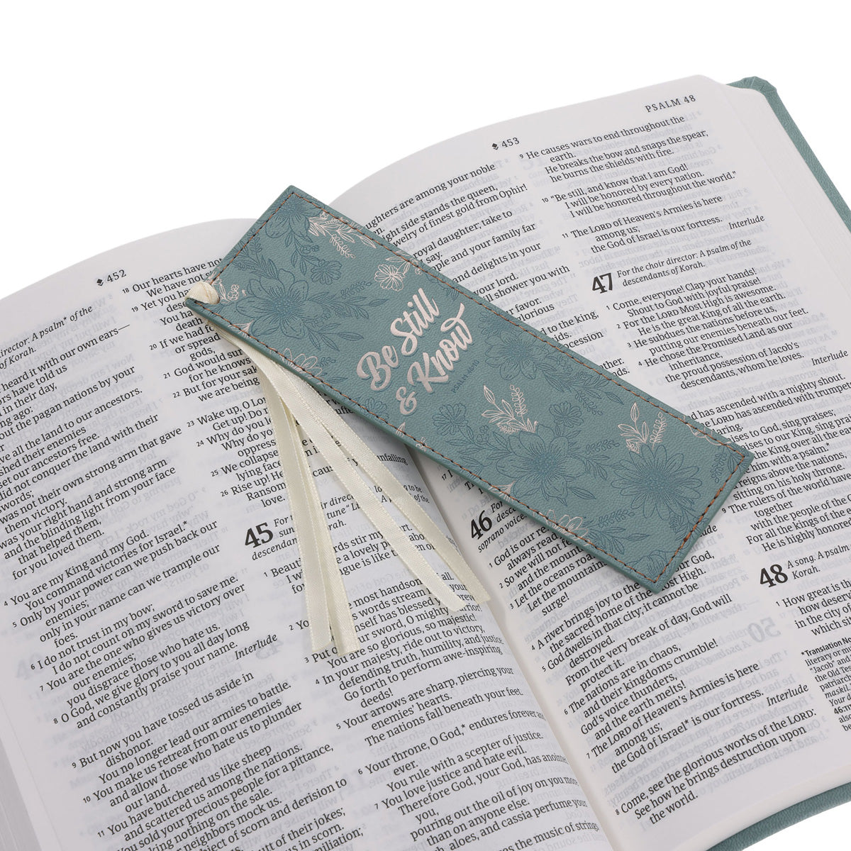 Be Still and Know Faux Leather Bookmark