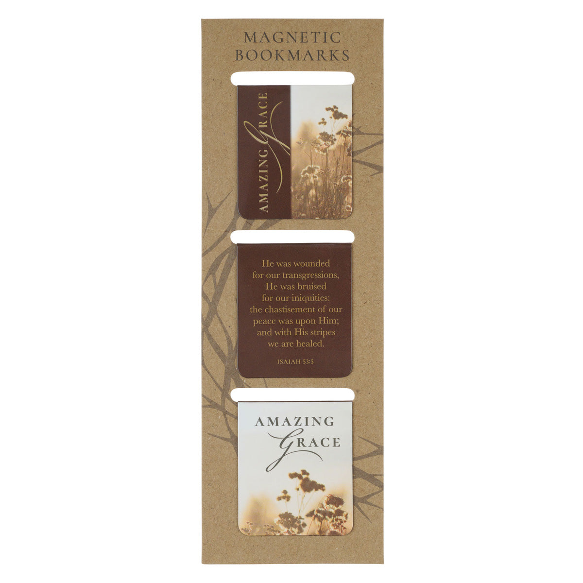 Amazing Grace Three-Piece Magnetic Bookmark Set