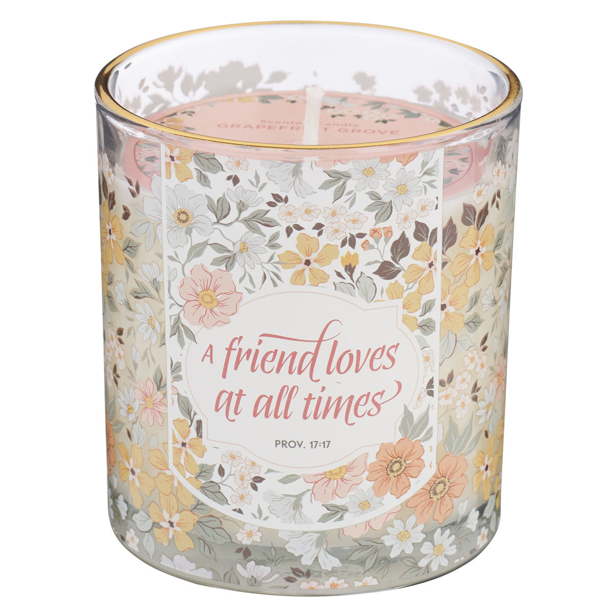A Friend Loves at All Times Grapefruit Grove Scented Candle with Dust Cover