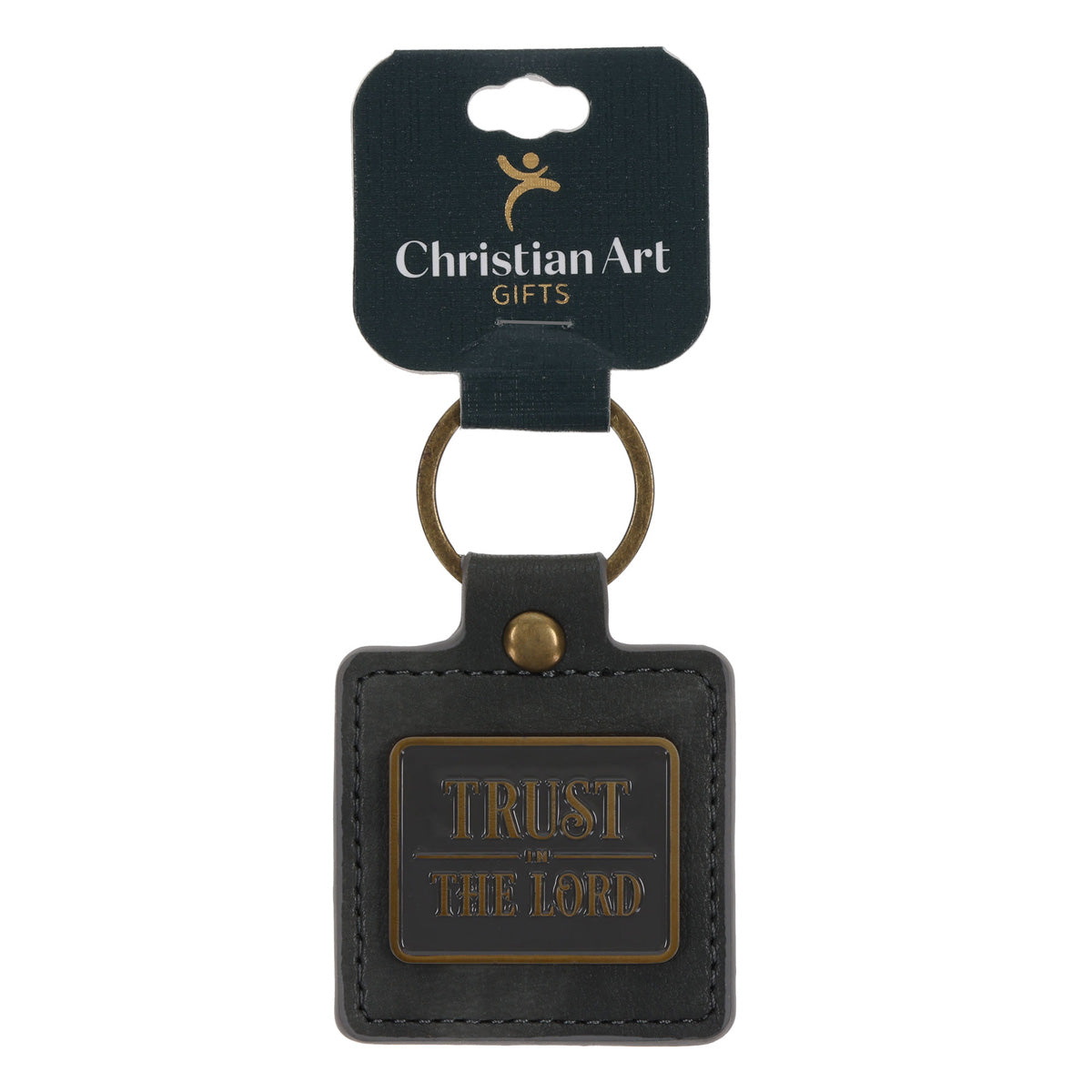 Trust in the Lord Faux Leather Keychain