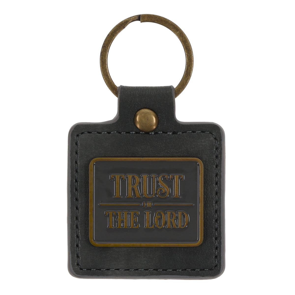 Trust in the Lord Faux Leather Keychain