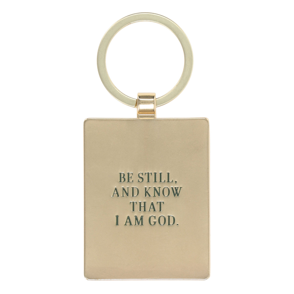 Be Still Metal Keychain