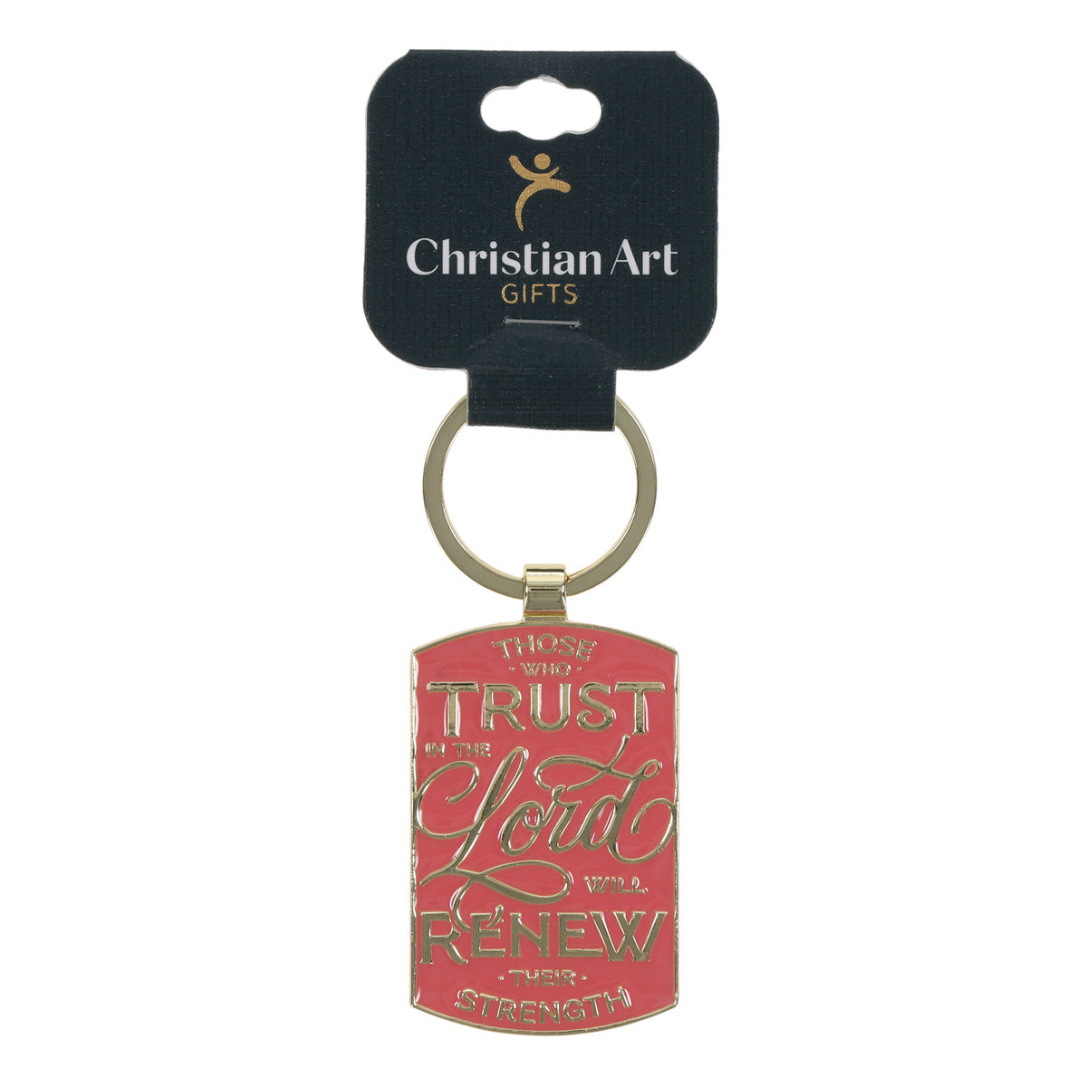 Those Who Trust in the Lord Will Renew Their Strength Metal Keychain