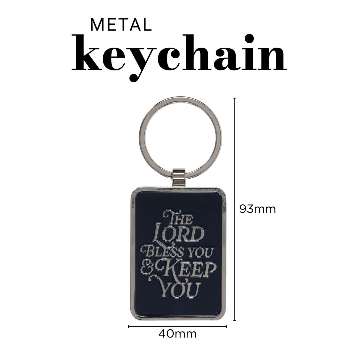 The Lord Bless You and Keep You Metal Keychain