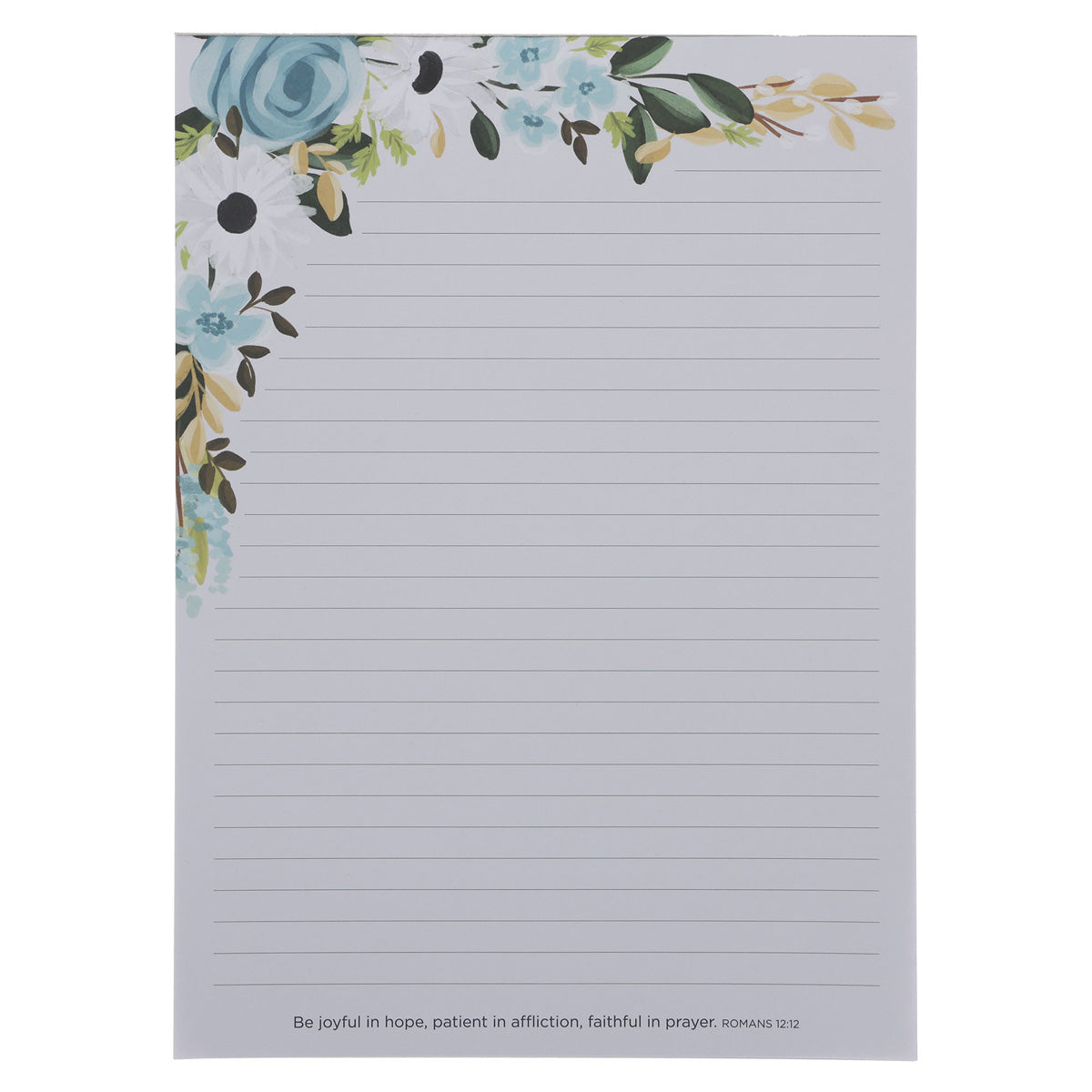 Be Joyful in Hope Clipboard with Notepad