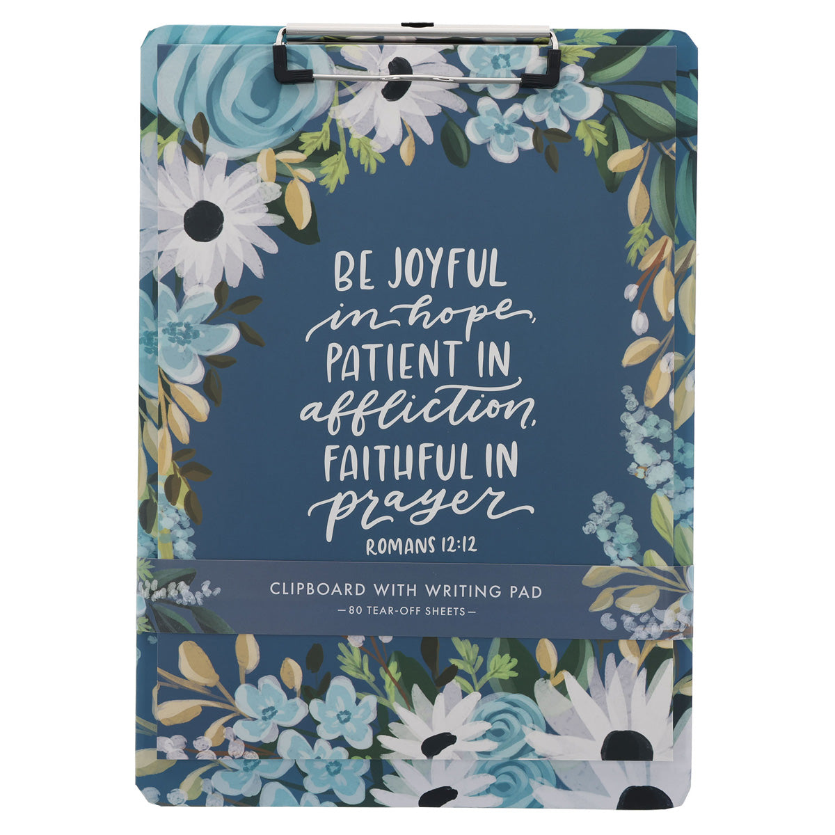 Be Joyful in Hope Clipboard with Notepad